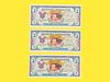 Group of 3 1993 Disney Dollars, Mickeys 65th, $1