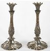 TALL 17 inch  Sterling Silver Martin Hall & Co candlesticks 