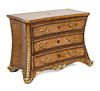 Maitland-Smith (British) Leather & Brass Chest Of Drawers, H 34'' W 50'' Depth 22''