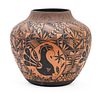 Acoma Pueblo, New Mexico (Native American) Pottery Jar Signed G/G H 11'' Dia. 13''