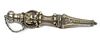 Sterling Silver Perfume Vial Designed As Scepter Ca. 19th.c., H 3.8'' 15g