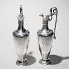 Pair of Victorian Sterling Silver Ewers