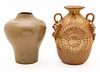 Haeger And Taggert Ceramic Pottery Patio Vases H 14'' Dia. 10'' 2 pcs