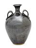 Victoria, Gallup New Mexico, Pottery Double Handled Vase H 9.5'' Dia. 6''