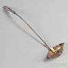Wood & Hughes Coin Silver Figural Punch Ladle