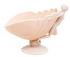 Cambridge Glass Shell Compote With Nude H 9.5'' W 7'' L 1.5''
