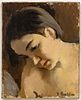 Vera Rockline (French/Russian, 1896-1934) Oil On Canvas, 1932, Buste De Femme, H 16.5'' W 13.25''