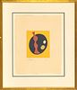 Jean Hans Arp (French, 1886-1966) Woodcut In Colors On Wove Paper, 1966, Untitled, From Soeil Recercle, H 10'' W 8.5''