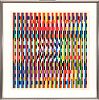 Yaacov Agam (Israeli, B. 1928) Serigraph In Colors On Wove Paper, Evening, H 28.5'' W 28.5''