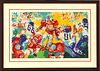 Leroy Neiman (American, 1921-2012) Serigraph In Colors On Wove Paper, 1973, Archie, From Ohio State Buckeye Suite, H 20'' W 32.5''