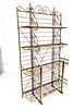 French Iron & Brass Baker's Rack, Mid 20th C., H 84'' W 48'' Depth 16''