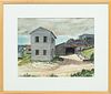 Norman MacLeish, 1890 - 75, Watercolor, Farmhouse, H 15'' W 19''