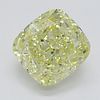 2.54 ct, Natural Fancy Yellow Even Color, IF, Cushion cut Diamond (GIA Graded), Appraised Value: $65,300 