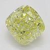 1.21 ct, Natural Fancy Yellow Even Color, VS1, Cushion cut Diamond (GIA Graded), Appraised Value: $16,800 