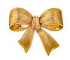 18 Karat Gold Tiffany & Co. Gold Ribbon Pin UPDATED