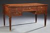 French Louis XVI Style Carved Mahogany Desk, early