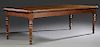French Carved Oak Farmhouse Table, late 19th c., t