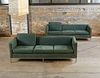 Pair of Florence Knoll MCM Suede & Chrome Sofas