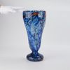 Schneider French Export Mottled Glass Art Vase