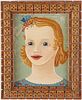 Outsider Art Portrait of a Young Girl