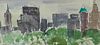 Jo Lutz Rollins NYC Cityscape Watercolor Painting