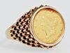 Lady's 14K Yellow Gold Dinner Ring, with an 1851-C