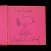 Collection of Charles Schulz Books w/ Sketch