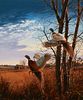 David Maass "Evening Flight - Pheasants" Painting
