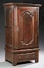 Diminutive French Carved Mahogany Bonnetiere, 19th
