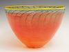 Kosta Boda Art Glass Bowl, 20th c., #59062, of tap