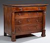 French Empire Style Carved Cherry Commode, late 19
