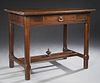 French Provincial Carved Walnut Writing Table, 19t