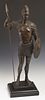 "Standing Classical Warrior with Spear," 20th c.,