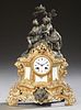 French Louis XV Style Gilt and Patinated Spelter a