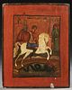 Russian Icon of Saint George Slaying the Dragon, 1