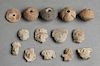 Fourteen Small Pieces of Pre-Columbian Pottery, co