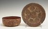Two Pre-Columbian Pottery Earthenware Bowls, with
