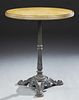 French Marble Top Bistro Table, late 19th c., the