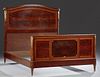 French Carved Inlaid Mahogany Ormolu Mounted Louis
