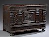 French Renaissance Revival Carved Oak Coffer, 19th