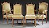 Four Piece French Carved Cherry Louis XVI Style Pa