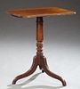 English Carved Mahogany Occasional Table, 19th c.,