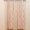 Group of Linen Curtains with Red Roses 