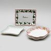 Two English Creamware Dishes and Another Porcelain Dish