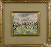 Martha Walter (American 1875-1976), watercolor of a Mexican celebration, signed lower middle