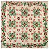 Appliqué whig rose quilt, 19th c., 99'' x 97''. Provenance: Titus Geesey.