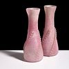 Pair of Large SCAVO Vases Attributed to Alfredo Barbini, Murano