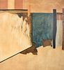 Large Jerry McDowell Abstract Painting, 65"H