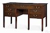 Rare Philadelphia Chippendale mahogany writing desk, ca. 1780, with two hinged lids