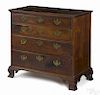 Pennsylvania Chippendale walnut chest of drawers, ca. 1780, 38 3/4'' h., 39'' w.
